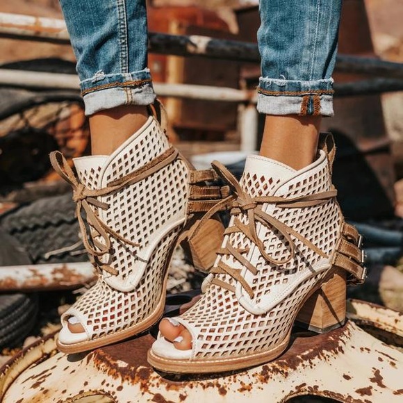 freebird white booties